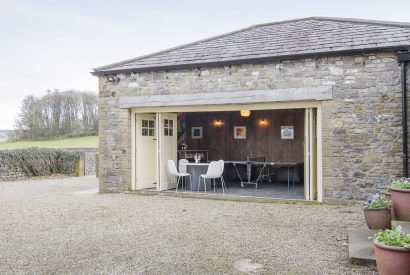 The ping pong table at Elysium House, Yorkshire Dales