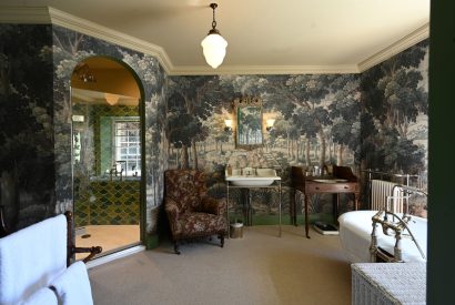 A bathroom at Broughton Hall, Yorkshire Dales