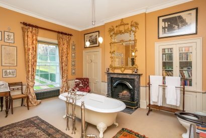 A bathroom at Broughton Hall, Yorkshire Dales