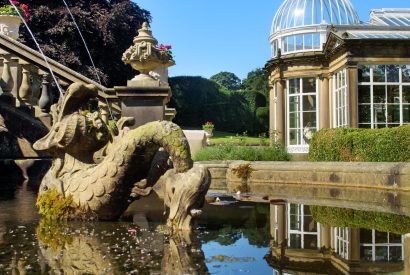 The grounds at Broughton Hall, Yorkshire Dales