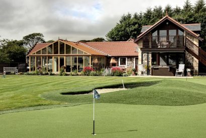 The short-game golf course at Stuart House, St Andrews