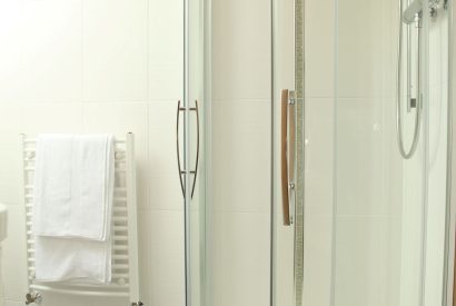A shower room at Stuart House, St Andrews
