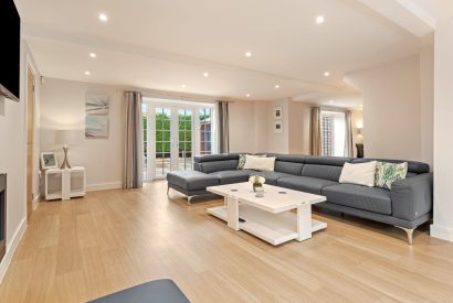 The lounge at Oxwich Retreat, Gower