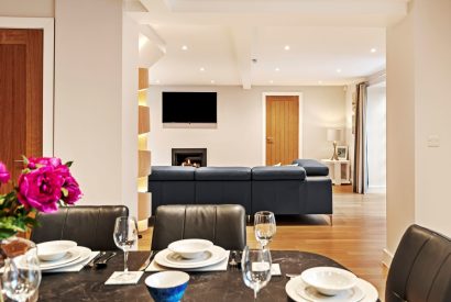 The living space at Oxwich Retreat, Gower