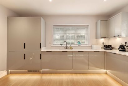 The kitchen at Oxwich Retreat, Gower