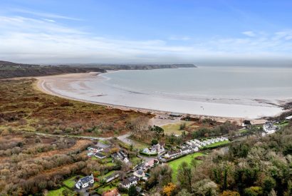 Oxwich bay at Oxwich Retreat, Gower