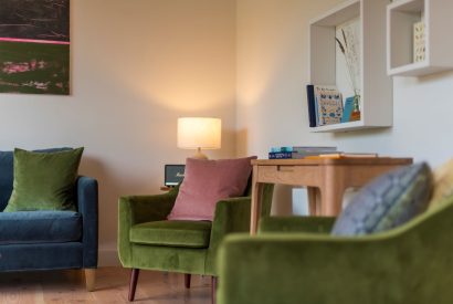 The living room at Cedar Lodge, Herefordshire