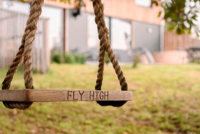 The swing at Cedar Lodge, Herefordshire