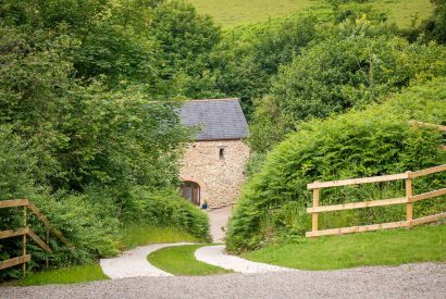 The grounds around Bracken Barn, Devon