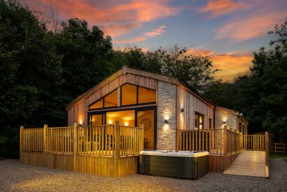 Sunset at Bracken Barn, Devon