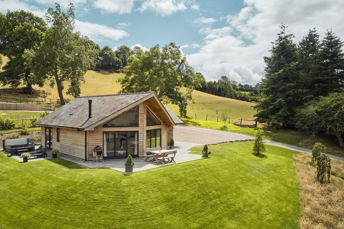 The exterior of Lower Tumble Cottage, Shropshire Hills