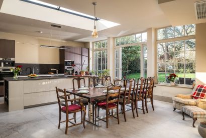The kitchen diner at Grange Cottage, Bursledon, Hampshire