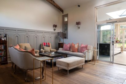 The siting room at Grange Cottage, Bursledon, Hampshire