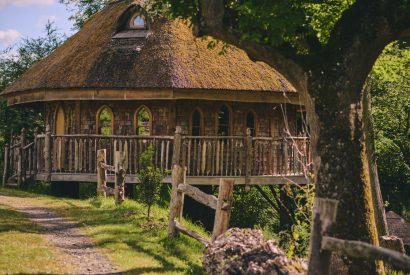 The exterior at Nature's Nest, Malvern Hills