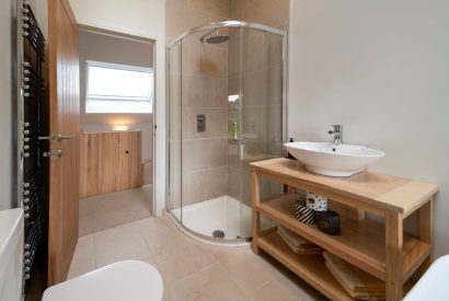 The bathroom at Brackenfell Lodge, Herefordshire
