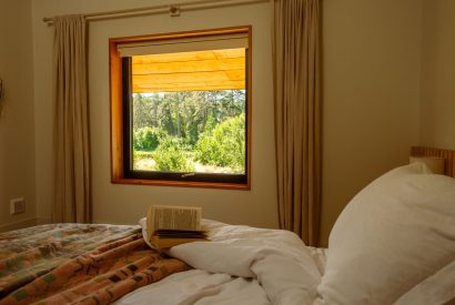 The king size bedroom at Amberwood Lodge, Hereforshire 