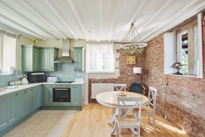 The kitchen and dining room at Victoria Lodge, Welsh Borders