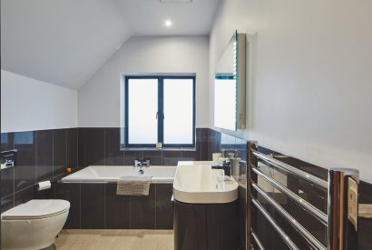 A bathroom at Woodland House, Worcestershire