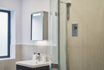 A bathroom at Woodland House, Worcestershire