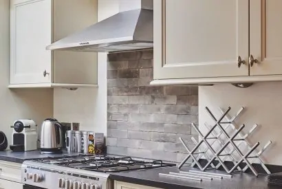 The kitchen at Crooked Cottage, Cotswolds