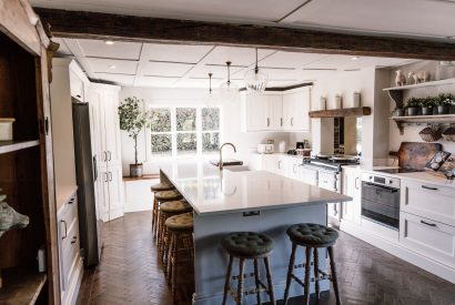 The kitchen at The Farmstay, Hampshire