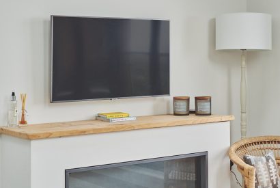 The living room at Ty Florence, Gower