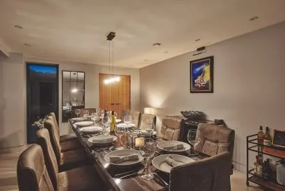 The dining room at Woodland House, Worcestershire