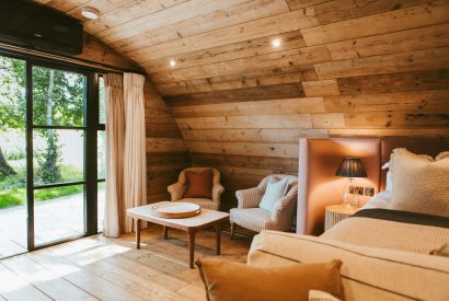 The living space at Thyme Pyggy, North Wessex Downs 