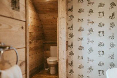 The shower room at Rosemary Pyggy, North Wessex Downs 
