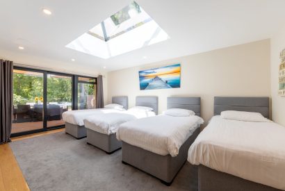 A bedroom at Shepherd's Lodge, Somerset