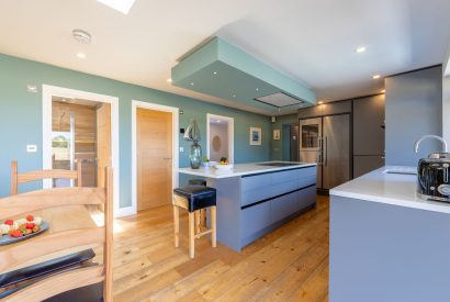 The kitchen at Shepherd's Lodge, Somerset