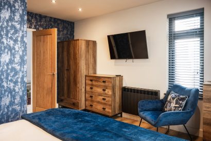 A double bedroom at Porthleven View, Cornwall