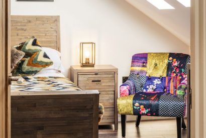 A double bedroom at Porthleven View, Cornwall