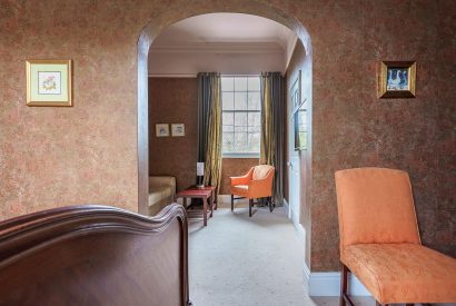 A bedroom at Plas Efailnewydd, Llyn Peninsula