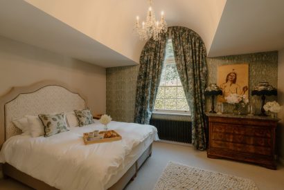 A super king sized bedroom at Cheshire Manor, Bickerton