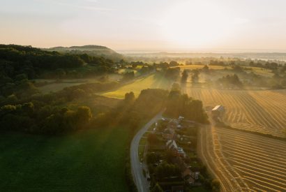 Aerial views near Cheshire Manor, Bickerton