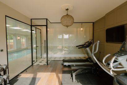 The gym area at Cheshire Manor, Bickerton