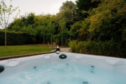 The hot tub at Cheshire Manor, Bickerton