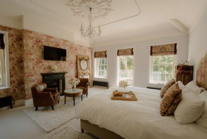 Super king sized bedroom at Cheshire Manor, Bickerton
