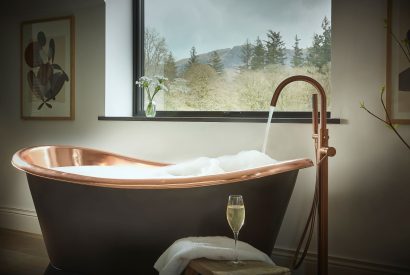 The copper bath tub at Copeland House, Lake District