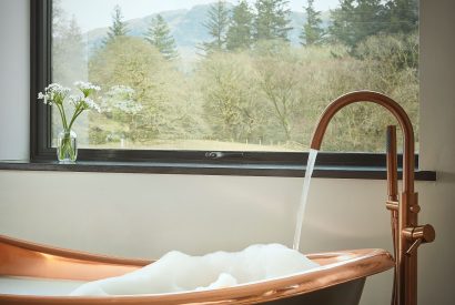 The copper bath tub at Copeland House, Lake District