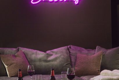 The cinema room at Copeland House, Lake District