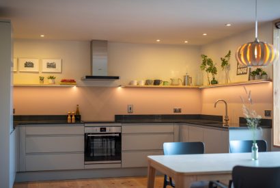 The kitchen at Amberwood Lodge, Hereforshire