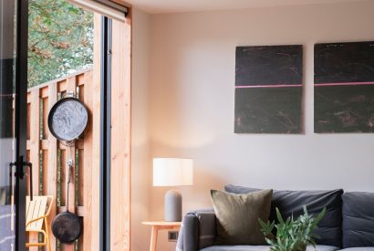 The living space at Amberwood Lodge, Hereforshire