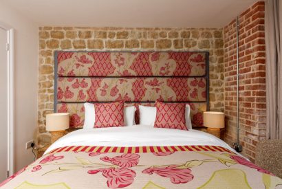 A king size bedroom at Penelope's Tower, Wiltshire