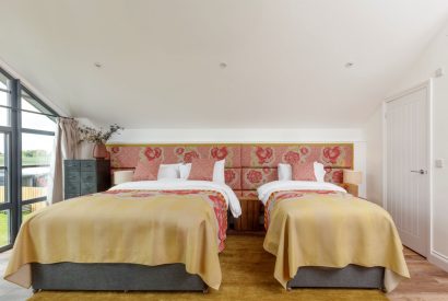 Family bedroom at Penelope's Tower, Wiltshire