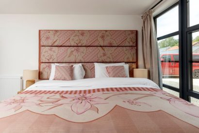 Super-king size bedroom at Penelope's Tower, Wiltshire