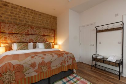 A super-sized bedroom at Penelope's Tower, Wiltshire