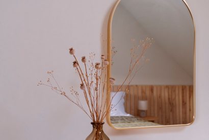 The king size bedroom at Brackenfell Lodge, Herefordshire