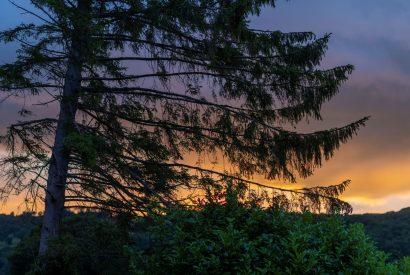 Sunset at Cedar Lodge, Herefordshire
